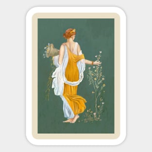 Flora Goddess Sticker